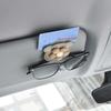 Universal Auto Sun Visor Glasses Box Flower Design Card Ticket Holder Eyeglasses Accessories