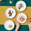 7-inch White Porcelain Dinner Plates