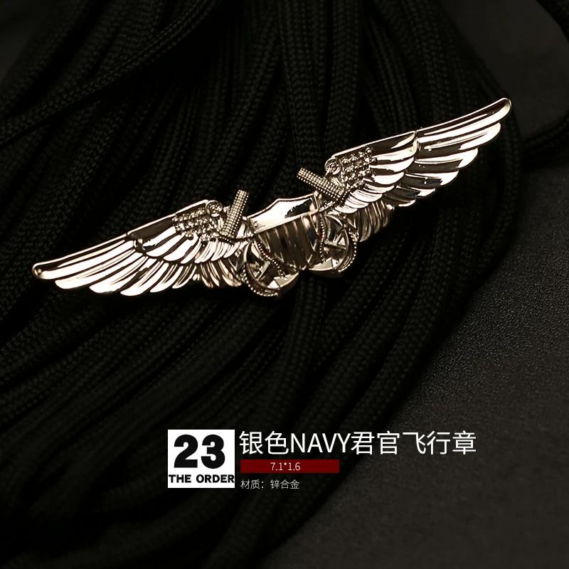 Aviation Pilot Badge Military Fan Parachute Badge Skill Badge Badge Brooch Medal Hat Badge