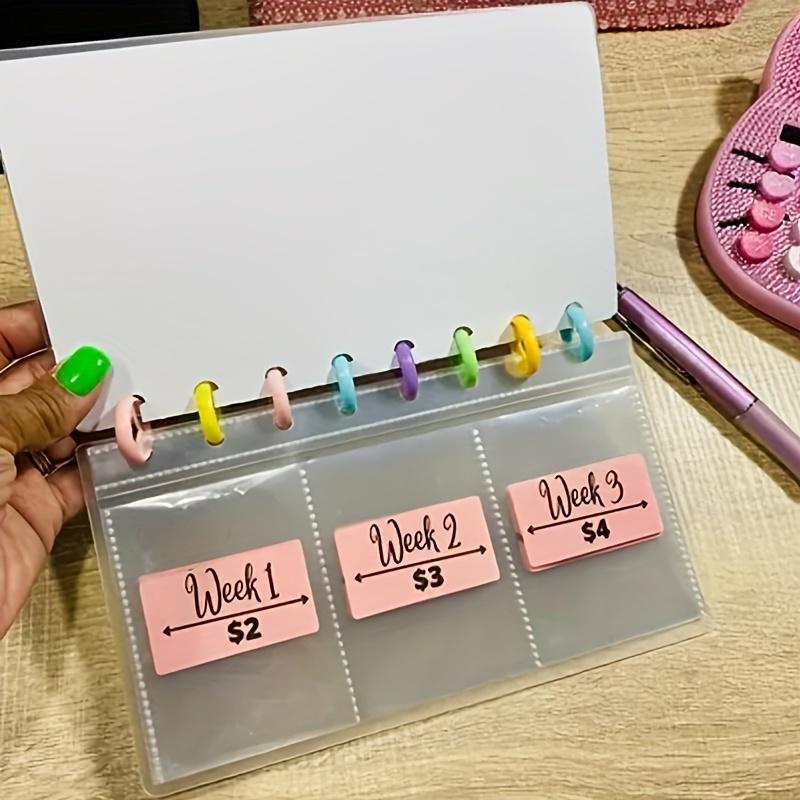 1 szt. Segregator oszczędnościowy, Wyzwanie oszczędzania 52 tygodnie, Wielokrotnego użytku książeczka budżetowa do planowania oszczędzania pieniędzy, Boże Narodzenie, Halloween, Święto Dziękczynienia