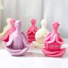 Easy to Demold Silicone Candle Mould Epoxy Mold for Home Decoration Yoga Turtles Shaped Aromatherapys Mold Jewelry Tool
