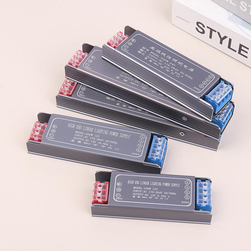 DC 12V 24V Switching Power Supply AC100-264V LED Light Driver Power Adapter 100W 200W 300W Mute Lighting Transformers