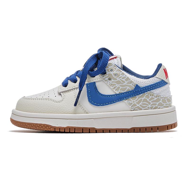 2025 Autumn Unisex Kids' Color Block Air Force Low-Top Board & Sports Casual Shoes