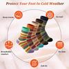 5 Pairs Christmas Wool Socks for Women Men Vintage Winter Warm Thick Cozy Socks Knitted Casual Soft Socks Sports Socks
