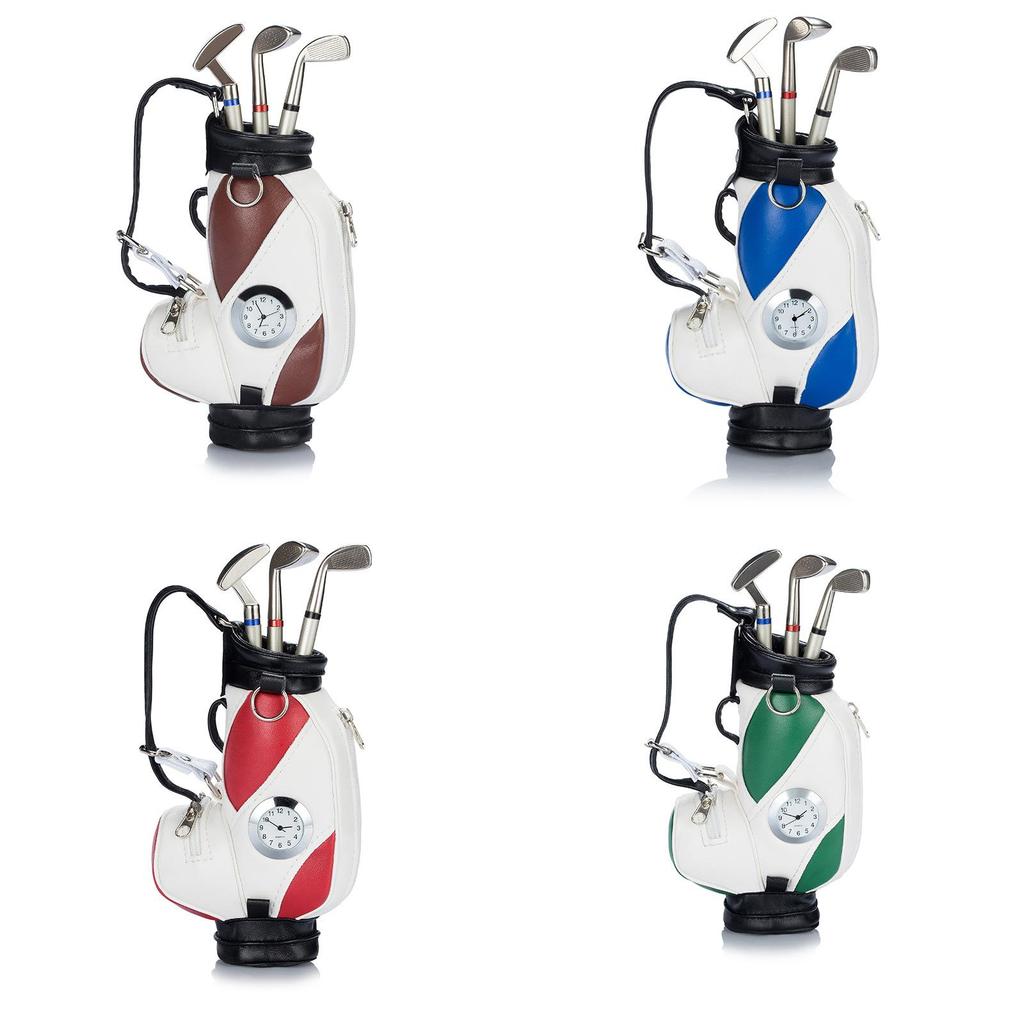 Golf Ball Shape Pen Holder With Zinc Alloy Material For Office Desk Decor And Gift