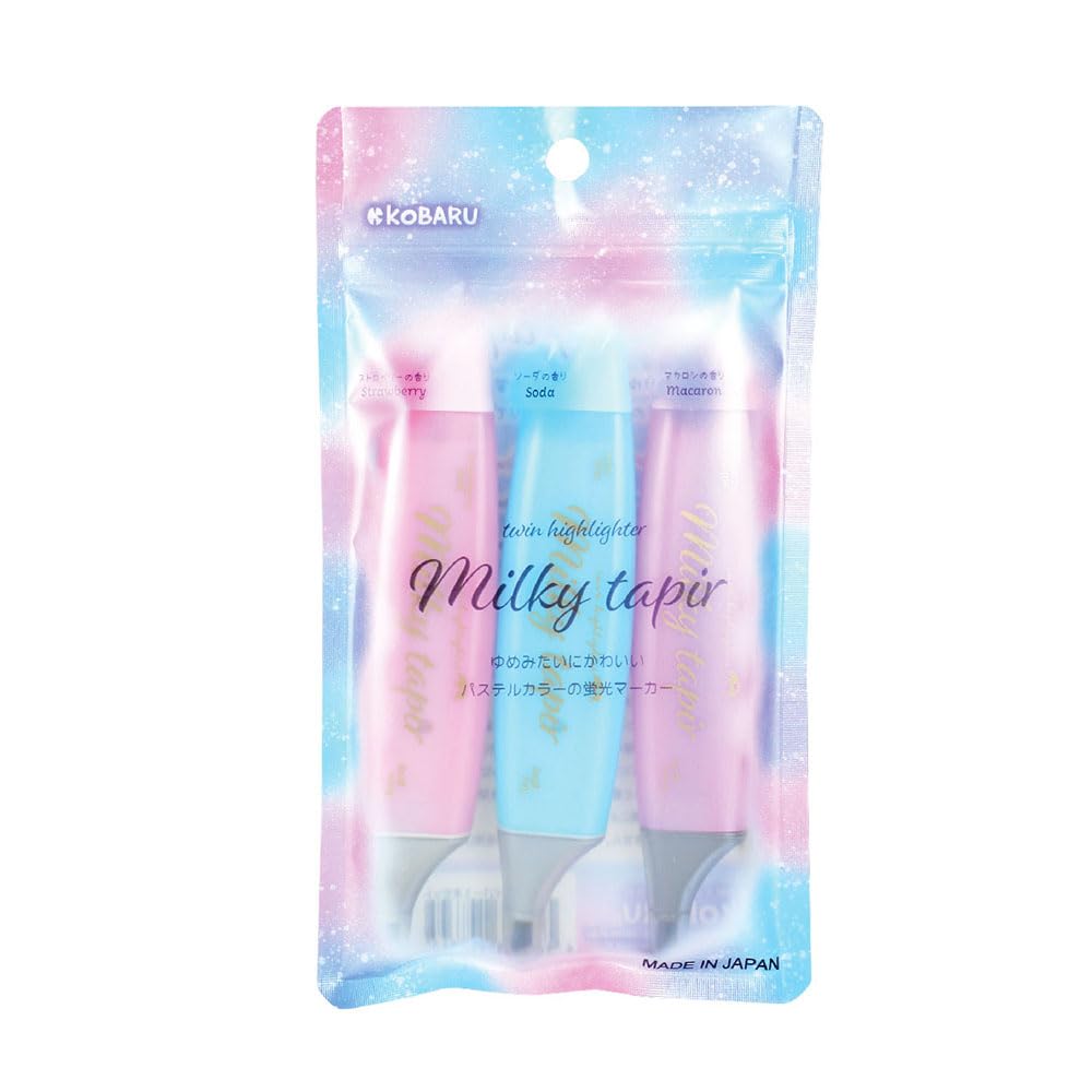 Epoch Chemischer Textmarker Stift Milky Taper Sweet Taper Twin Kleines Display-Set & 2-Farben 839-15600