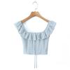 European & American Spicy Girl Style Square Neck Corset - Spring INS Hot Trend Women's Clothing