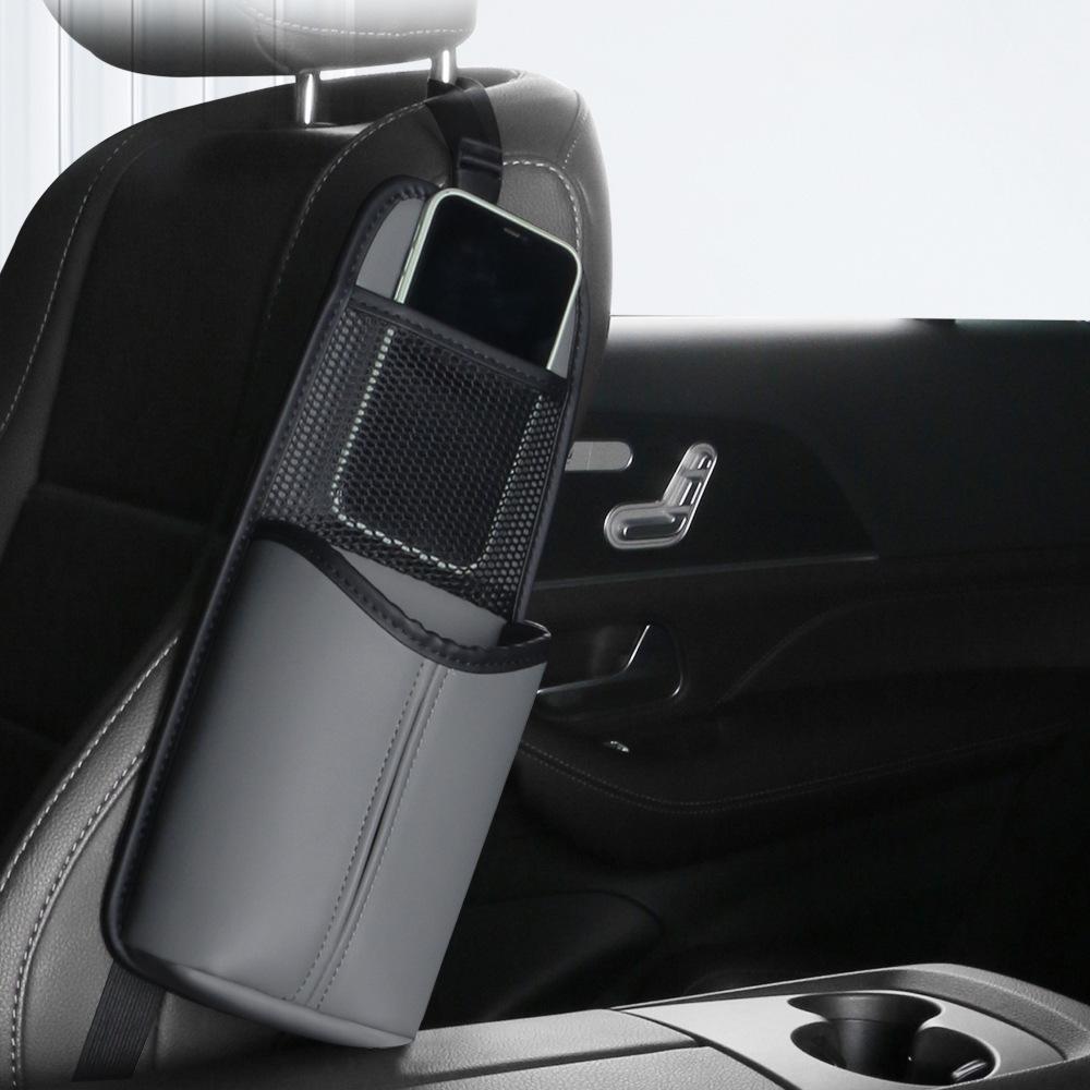 Multifunctional Car Cup Holder & Seat Storage Bag with Tissue Box