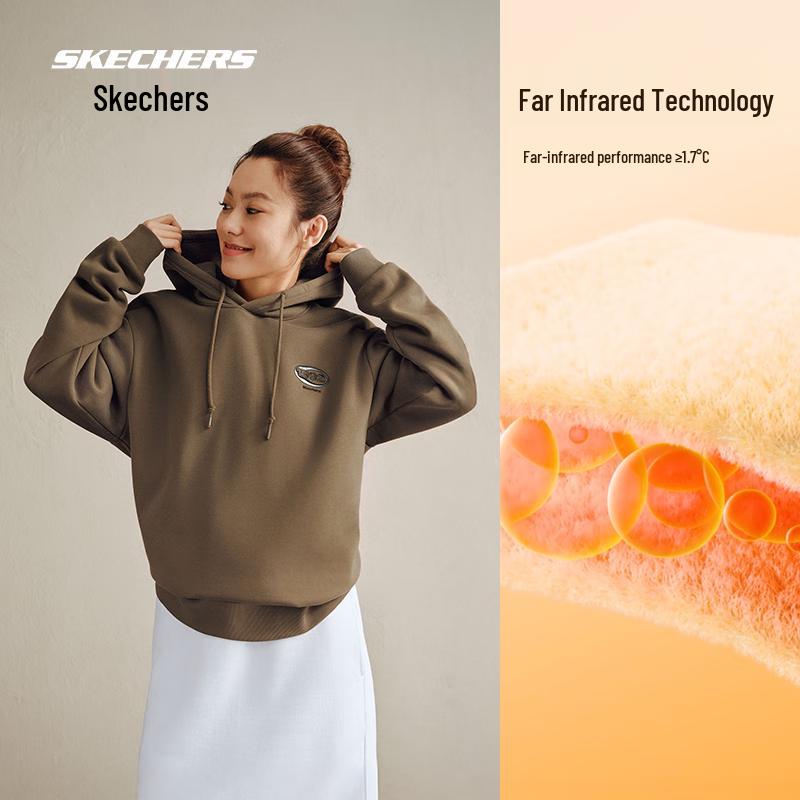 Skechers Unisex Fleece Hooded Sweatshirt L325U029 L 4790₽