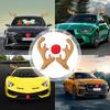 Car Reindeer Antler Kit Reindeer Antlers & Nose Car Kit Reindeer Car Kit Christmas Car Decorations Fits Vehicles Trucks SUVs