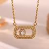 Luxury Micro Pave CZ Gold Color Necklace For Women Star Compass Butterfly Pendant Choker Waterproof Vintage Jewelry Daily Gift