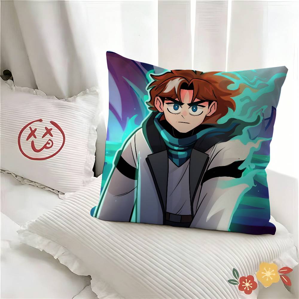 Pc MMrLololoshka JDH Laser Anime Pillow Case Fashion Square Pillowcase Bedroom Sofa Room Ins Decoration Leisure