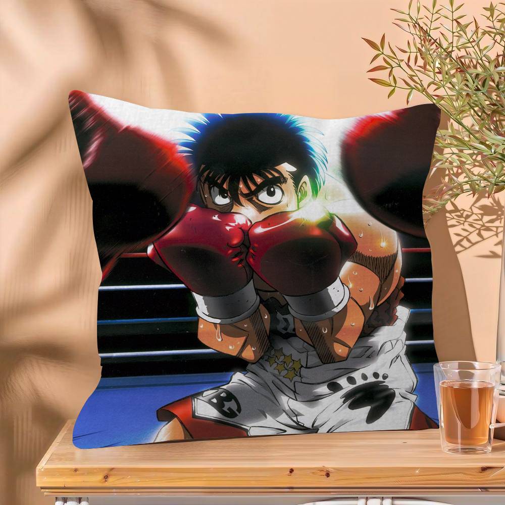 H-Hajime No Ippo Anime Boxing Personalized Pillow Cover Kids Bedroom Wild Party Decor Pillowcase Kid Birthday Shower Gift