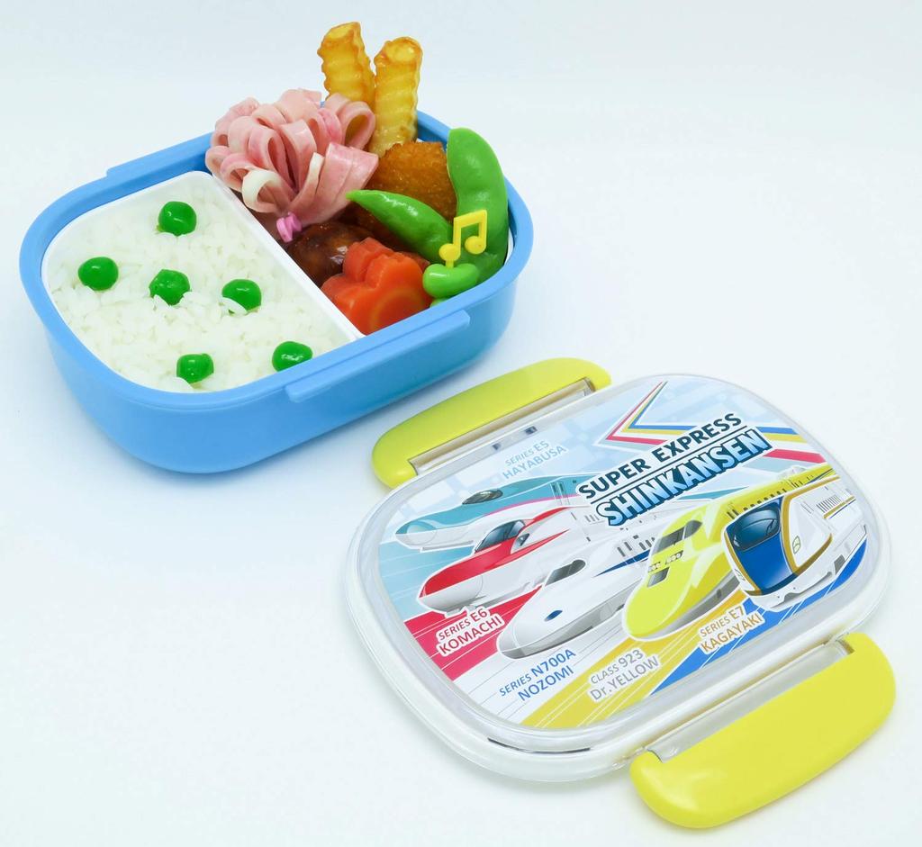 OSK Shinkansen Lunch Box with 360ml Made in Dishwasher and Microwave Locking Stylish and Suitable for and Inner, Capacity, Japan, Safe, Gasket, Cool,