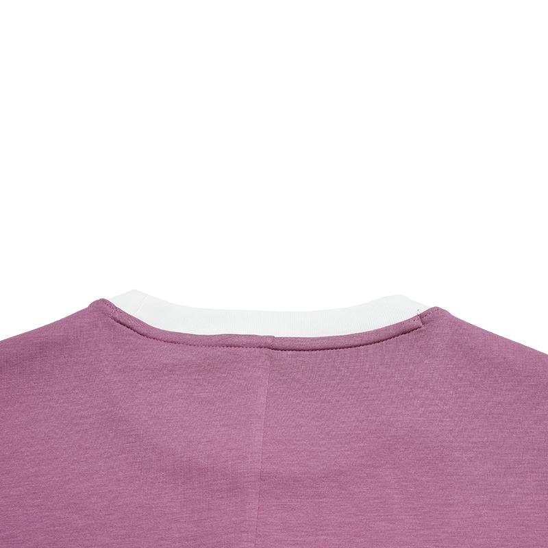 FILA Original Color Block Edge Fashion Simple Classic Retro Casual Versatile Comfortable Round Neck Slim Short Sleeve Dress Women dress F51W629301FWI