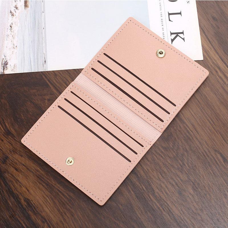 Ultra-Thin Small Bank Card Multi Card Slot Card Holder Wallet Women Men Credit Card Bag Male Card Holder Solid Leather Wallet