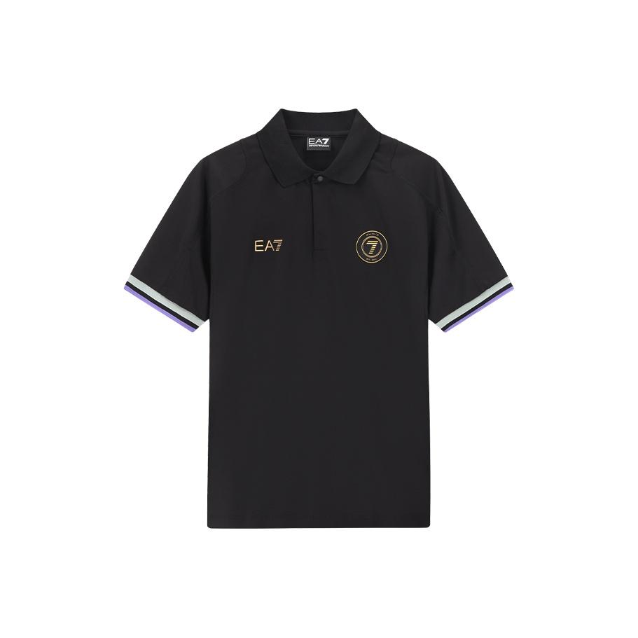 

Emporio Armani EA7 FW25 Logo Stripe Decorated Short Sleeve Polo Shirt Men tops 7M000257-AF13537-UC001 XXXL