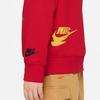Nike Sweatshirt mit Buchstabenaufdruck Rundhalsausschnitt Pullover Kinder Oberteile Rot DV4364--657