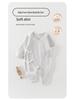 Pure Cotton Long-Sleeve Butterfly Bodysuit for Infants and Toddlers - Belly Protection, Lace-Up Design, One-Piece Home Wear, Spring