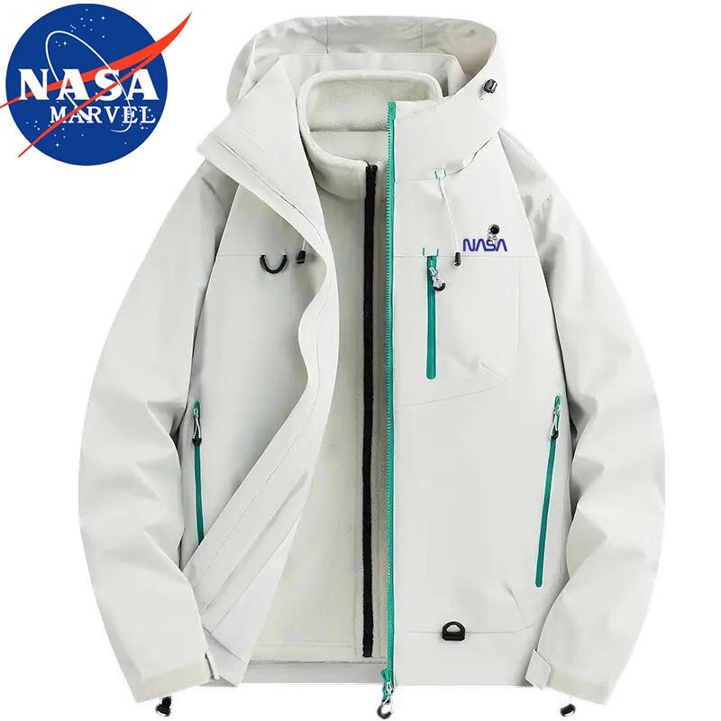 NASA MARVEL Men's 3-in-1 Hooded Outdoor Jacket