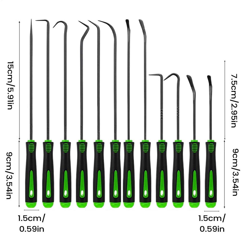 Hook Tool Mechanic Precision Remover Tool 12 Pieces Auto Oil Seal Hand Pick Set For Vehicle Car Sedan Scooter SUV Electronic