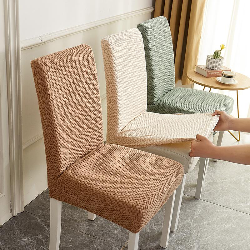 Dining Table and Chair Cover Cushion Chair Back Cover Integrated Chair Cover Universal Thickened Elastic Stool Cover Set for Household Use