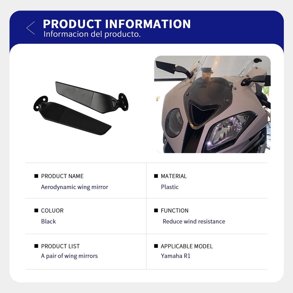 Yamaha R1 07-14 Katlanabilir Yan Ayna Yarış Grenaj Aksesuarı