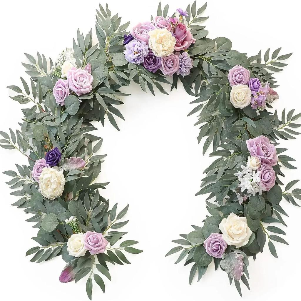 180CM Artificial Eucalyptus Willow Leaf Vine Wedding Wall Decoration Green Plant Dining Table Arrangement Eucalyptus Leaves