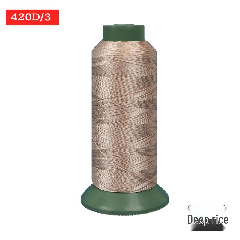 Sewing Machine & Handcraft Thread: High-Strength Mercerized Nylon for Upholstery, Leather, and Jeans