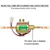 E8012S FD0002 P60430 EP12S Durable 12V Electric Inline Low Pressure Fuel Pump Kit with 2M Fuel Line Fuel Filters Hose Clamp Gold