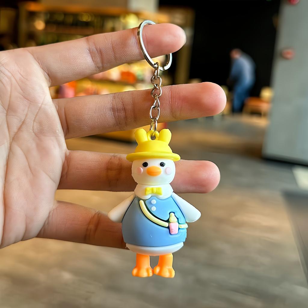 Cartoon Travel Duck Key Chain Bag Pendant Car Key Chain Small Gift Doll Gift