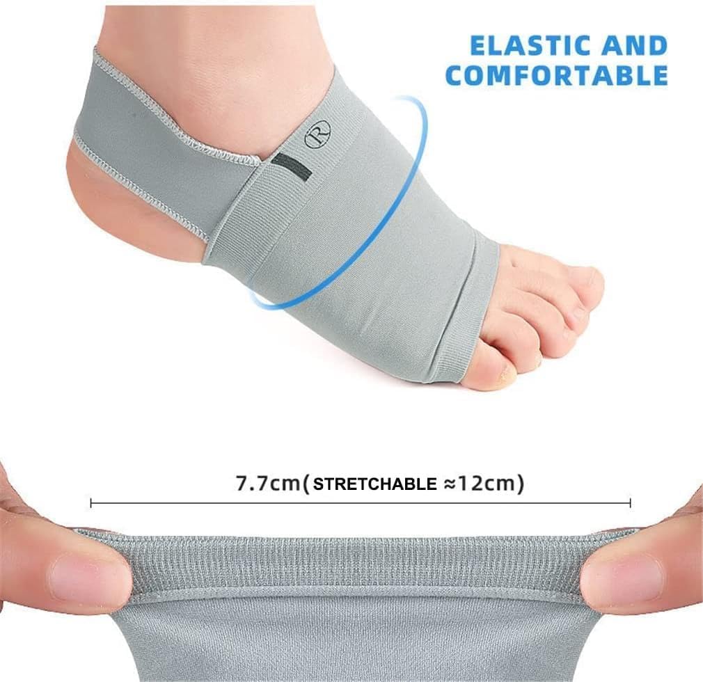 LAKSHMINARAYAN SALES Arch Support Sleeves for Foot Pain Medial Arch Support for Flat Feet Correction Sleeve with Cushion for Women & Men-1pair