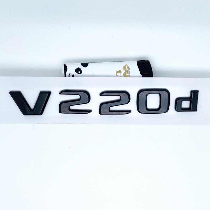 3D Buchstaben V260L V220d V250d V300d Emblem für Mercedes Benz V W447 Auto Kotflügel Plakette Kofferraum Namensschild Logo Aufkleber XC7