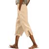 Women's Fashion Casual Pants Solid Color Straight Pants Elastic Waist Pants With Pockets