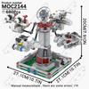 MOOXI Space Wars Movie Throne Military Conference Room Scenario Model Building Block DIY Diorama Bricks For Kids Montessori Toys