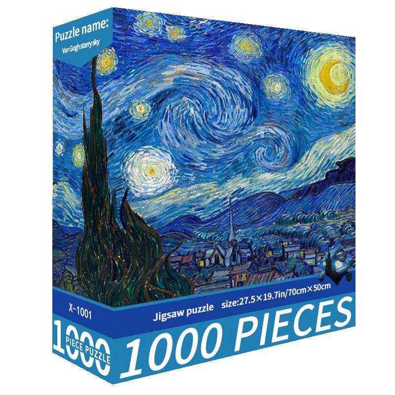 1000-Piece Cute Challenging Educational Jigsaw Puzzle for Adults - Stress Relief Birthday Gift for Her