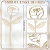 18/36pack Wooden Wildflower Decorative Set DIY Wooden Openwork Flower Arrangement YYH264