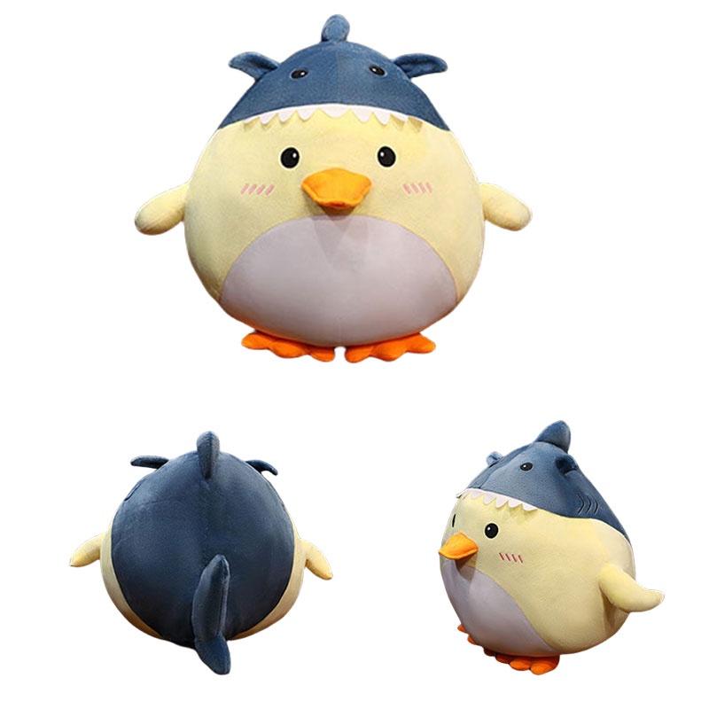 Soft And Cute Cartoon Shark Duck Plush Toy For Kids Office Chair And Nap Time Animal Stuffed Doll