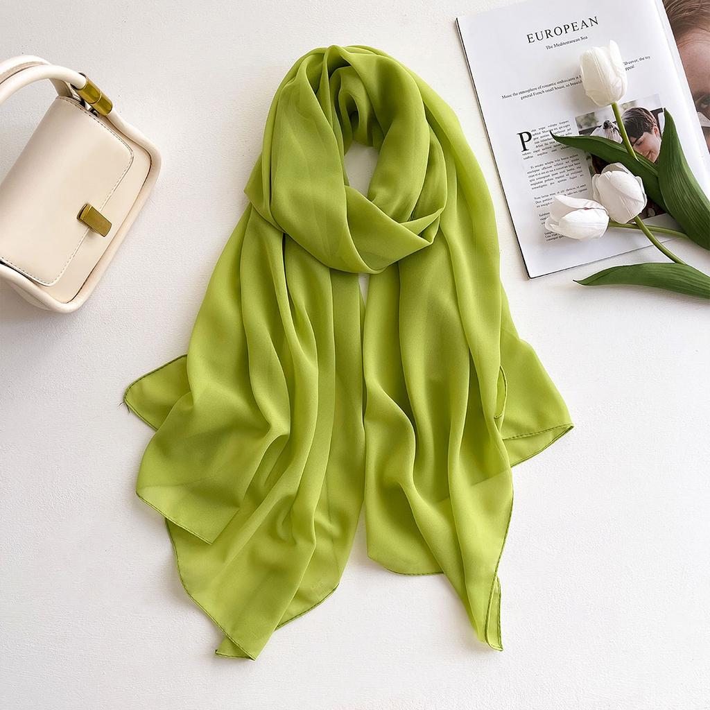2025 New Elegant Modest Women Bubble Chiffon Solid Color Muslim Head Scarf Ladies Shawl and Wrap Female Foulard Hijab Stoles