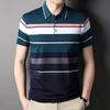 Medium Men'S T-Shirt Short-Sleeved Thin Dad Summer Lapel Top Polo Shirt Clothes