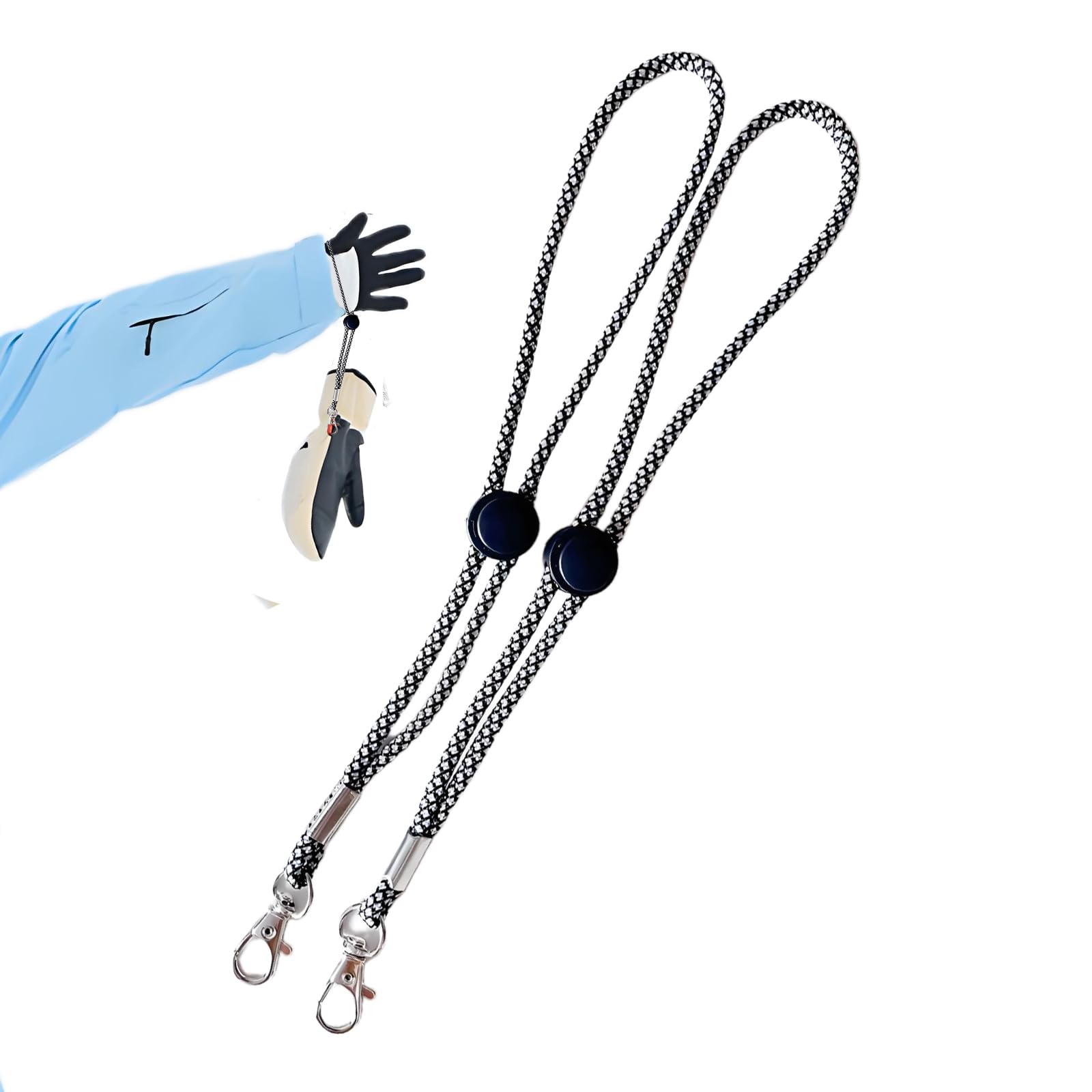 [Festov] Glove Leash, Glove Loss Prevention Strap, Set of 2,