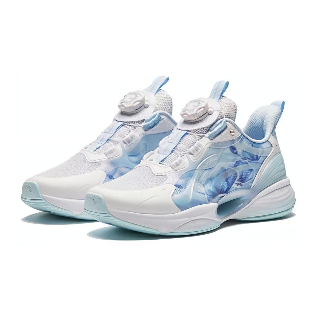 Anta Kids Shock Absorption Low Top Running Shoes Kids Running Shoes Blue 322425520-4