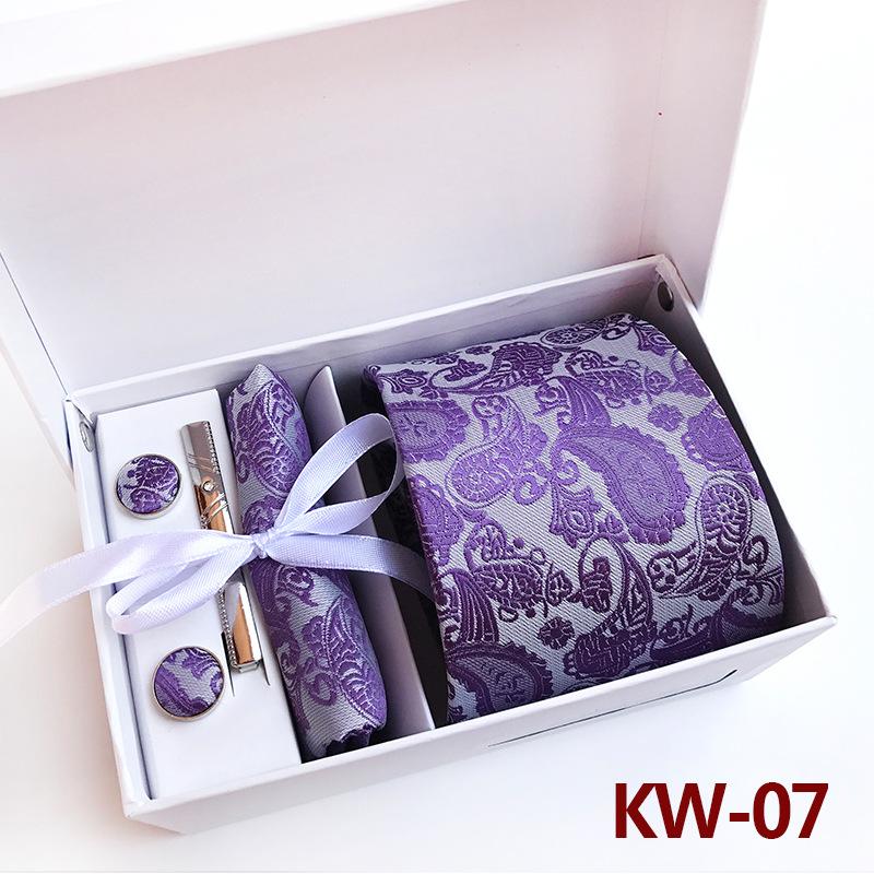 Herren-Krawatten-Geschenkbox 6-teiliges Set Gruppenkrawatte Business-Kleidung Geschenk-Krawatte