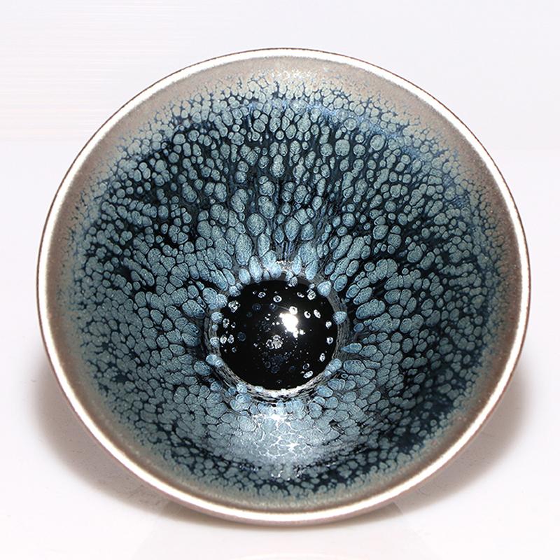 JZ203 Skvělý Yuteki Tenmoku Čajový šálek Replikovat Technologii Staré Dynastie Song Keramický Čaj