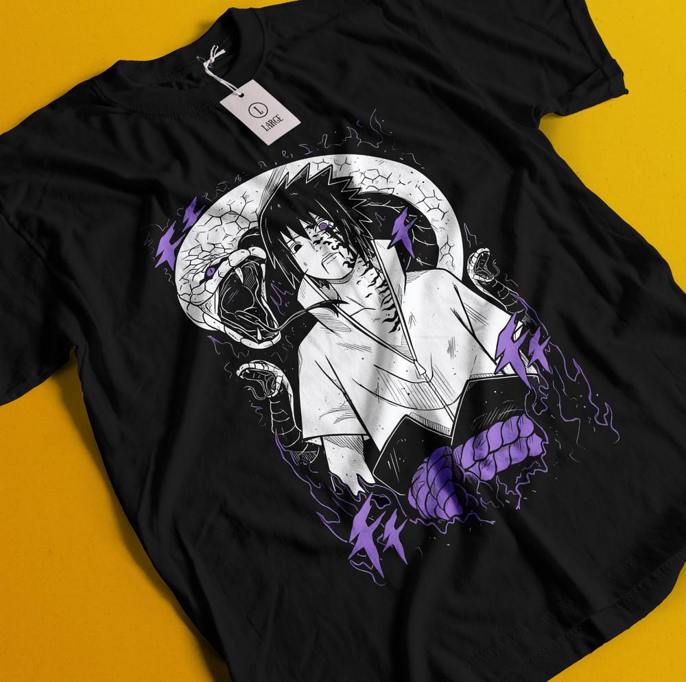 

Orochimaru T-Shirt Naruto Tshirt Jiraya Shirt Madara Kakashi Tee Itachi Uchiha XL