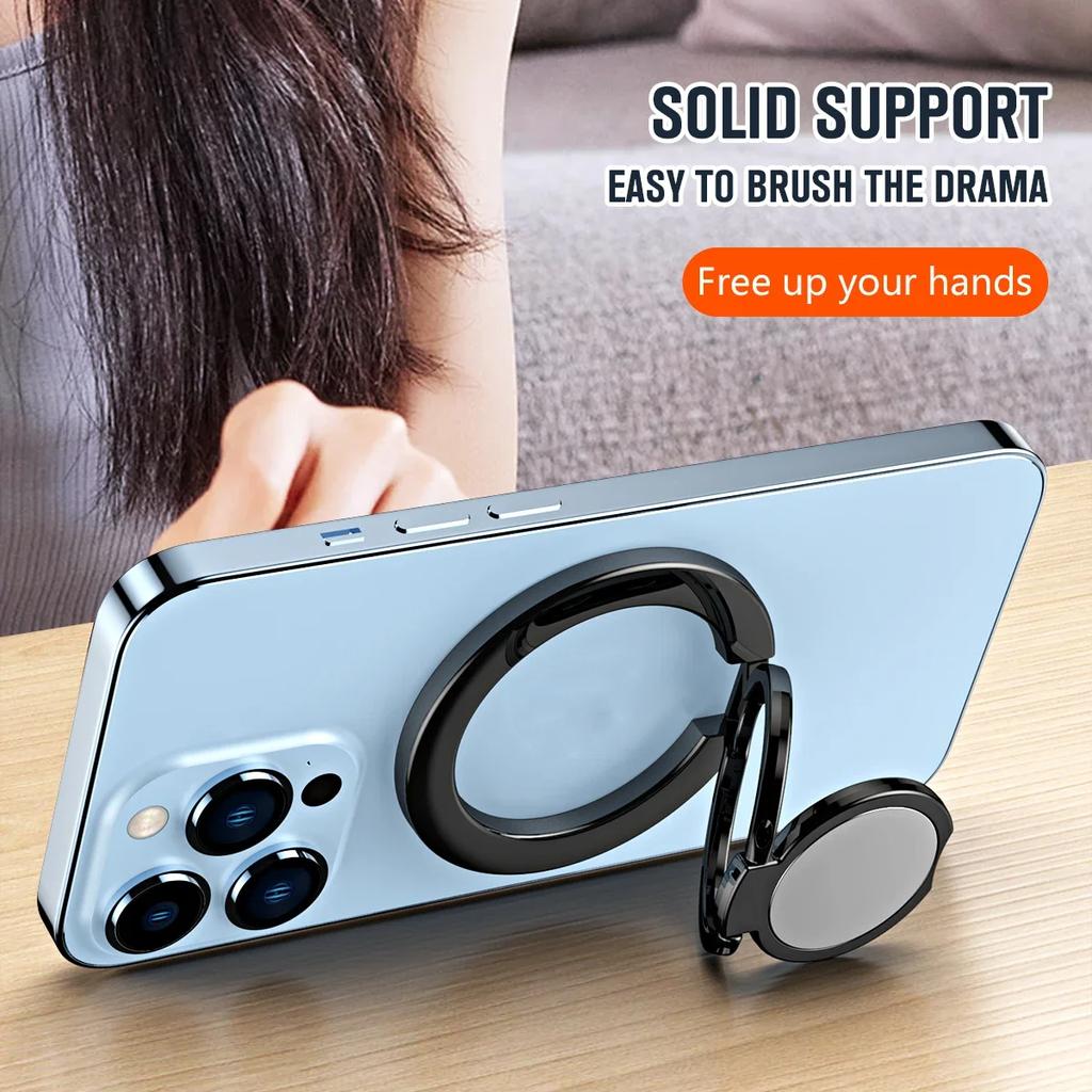 For MagSafe Phone Magnetic Finger Ring Holder for Iphone 12 13 Pro Max Mini Magnet Phone Stand Grip Mount Smartphone Accessories