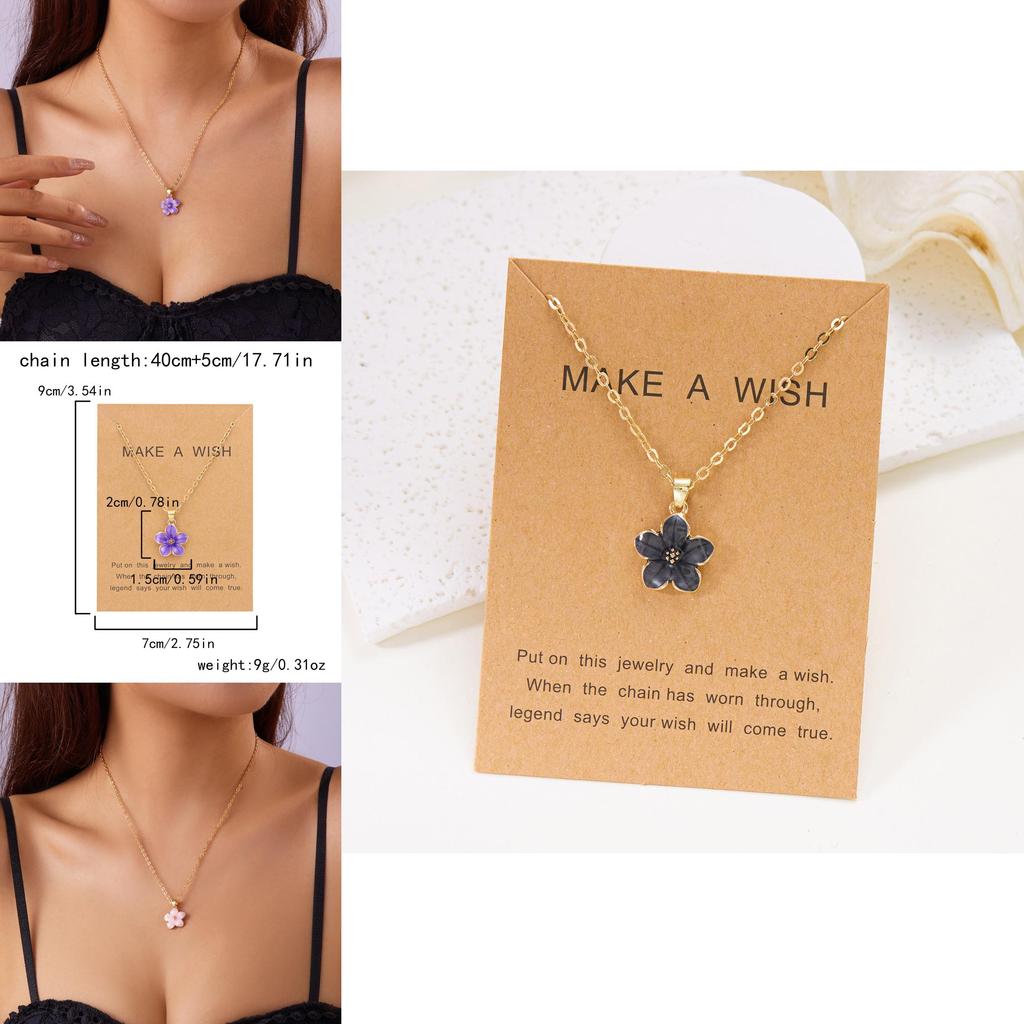 Fashion Floral Pendant Necklace For Women In Spring With Alloy Material And Elegant Design