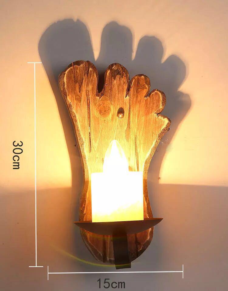 

Американский ретро-промышленный настенный светильник с деревянным дизайном With 4W LED Edison bulb