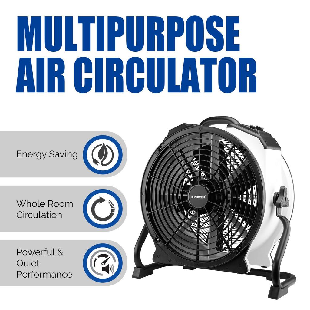 Axiale Ventilator XPOWER Timer Afgedichte Motor 18" Pro Multifunctionele Luchtcirculator Ventilator Industriële Ventilator FC-420