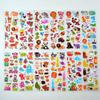 10 Sheets Kids Stickers Cartoon Animal Puffy Sticker Birthday Christmas New Year Gift for Girl Boy Cartoon Scrapbooking Stickers